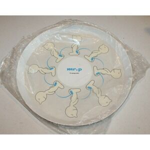 VTG Propaganda Mr. P Pee plastic tray‎ round (13-3/4" diameter) novelty HTF RARE